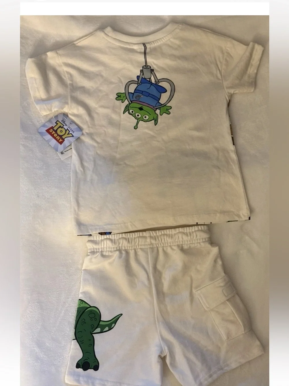 Toy Story 2 Piece Shorts Set with Drawstring and 1  Pocket on Shorts